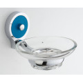 Bathroom Wall Mounted Zinc Soap Holder with Glass Dish (JN10239)